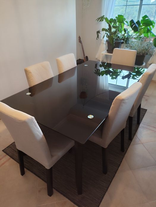 Mesa Vidro Temperado Preto