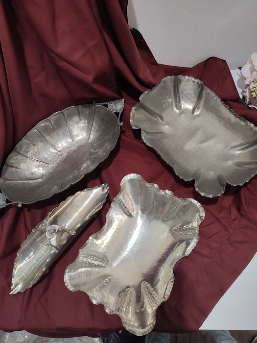 Вінтажна ваза блюдо фруктовниця олово, Італія