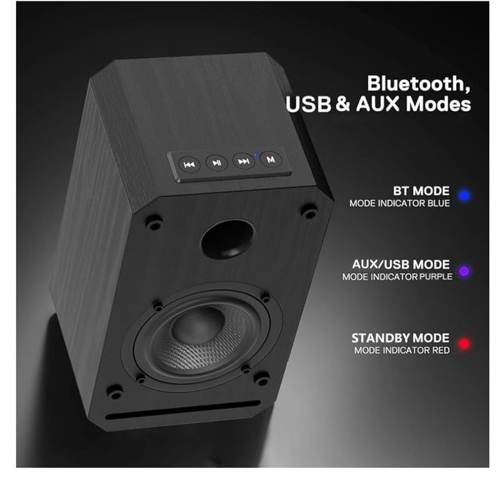 Głośniki komputerowe aktywne LONPOO LP-42s z Bluetooth, USB