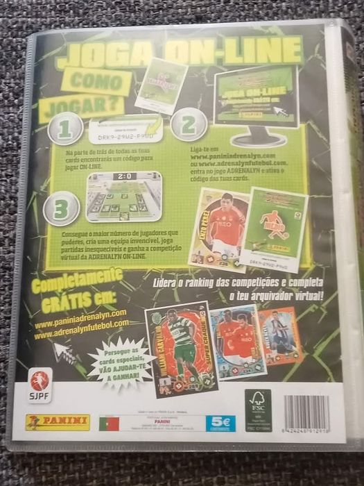 Caderneta/ capa arquivadora Adrenalin XL 14/15 com cards