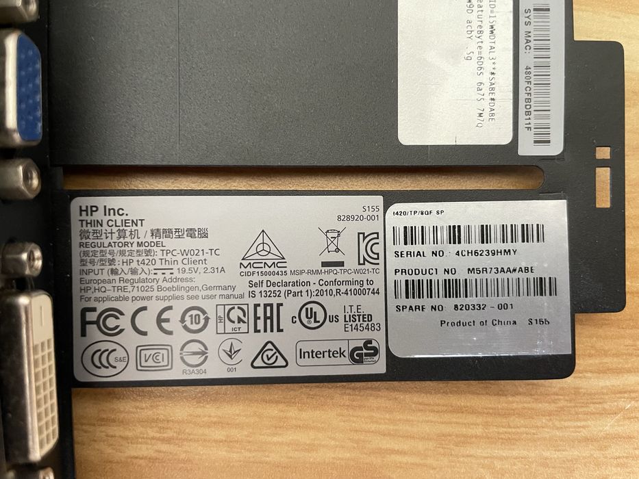 HP T420 Thin Client