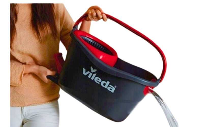 Vileda Turbo – wiadro do mopa z pedałem bez drążka i wkładu w zestawie