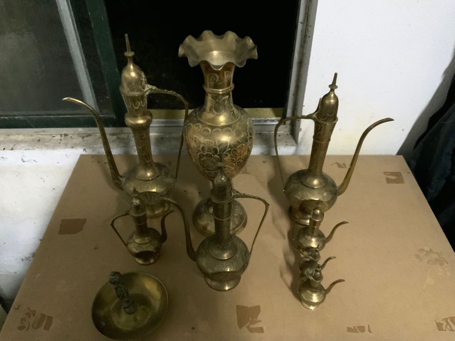 Conjunto completo de Lamparinas vintage - 9 peças -