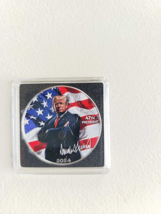 Серебряная монета SIGNATURE Donald Trump 1 Oz Серебро Монета 1$ США 2024