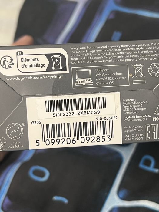 Миша Logitech G305