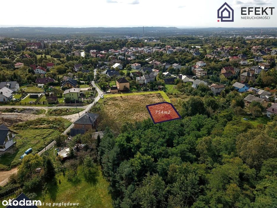 Działka budowlana 754 m² – Trzebinia
