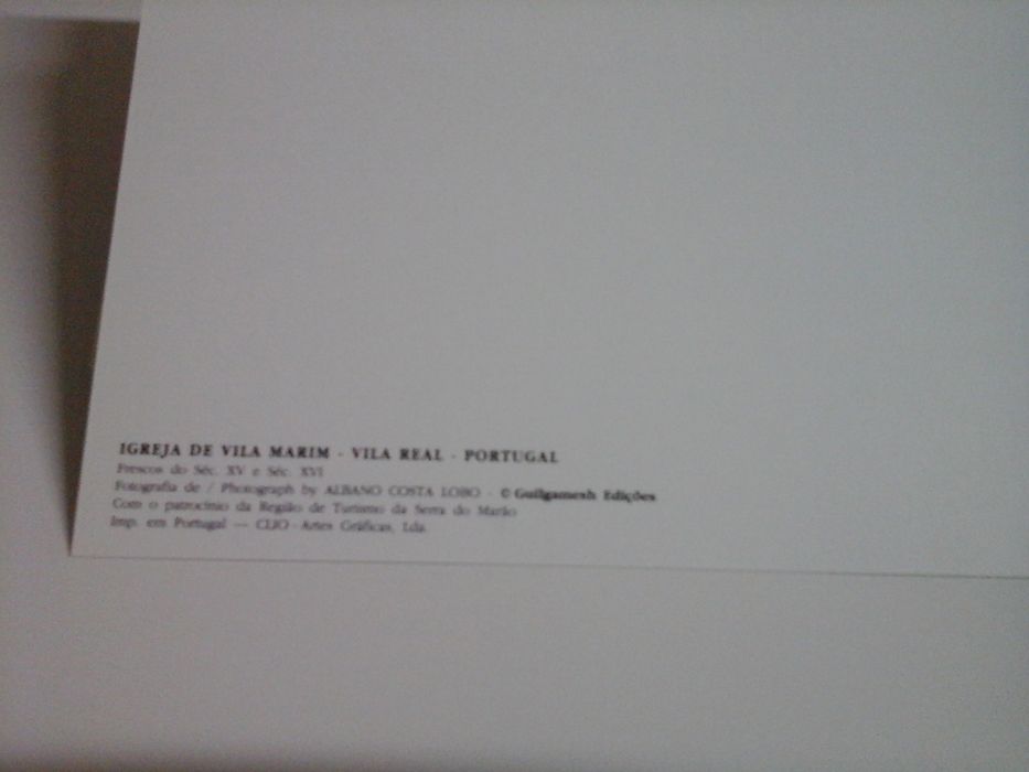 Conjunto 8 postais Frescos Século XV Igreja Vila Marim