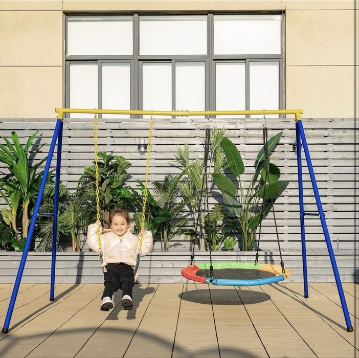 Baloiço infantil com 2 Assentos / crianças e adultos