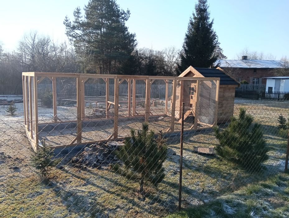 Kurnik xxl na 20 kur z wybiegiem 3x6 18 m2