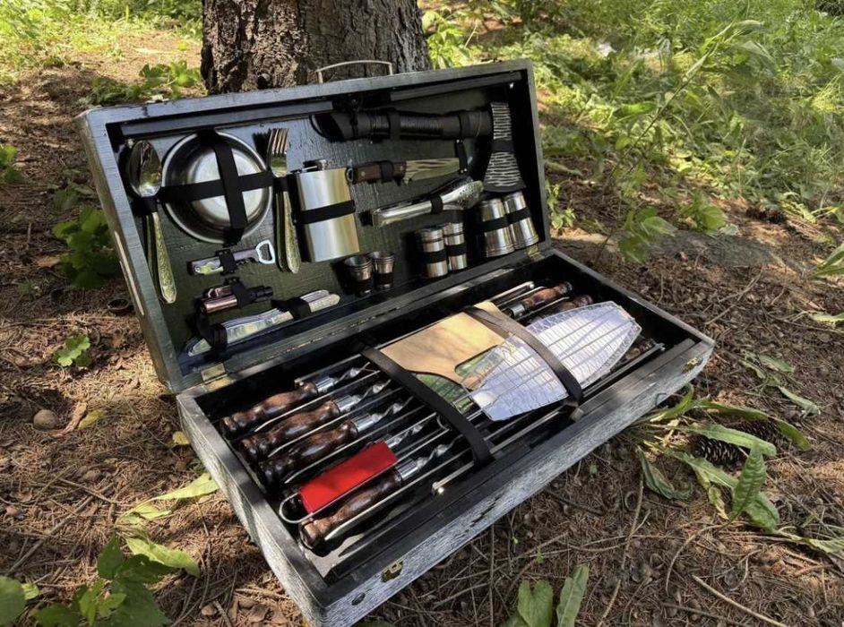 Набір шампурів у кейсі! Набор шампуров вкейсе! Супер подарунок!