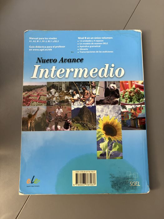 Intermedio nuevo avance curso de espanol książka do hiszpańskiego b1