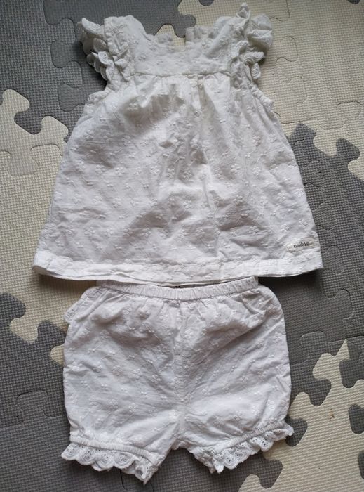 Komplet newbie 74 biały chrzest