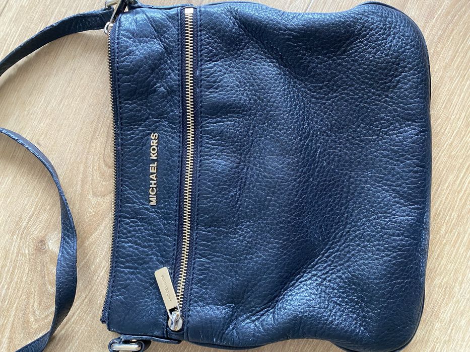 Michael Kors torebka skóra naturalna czarna listonoszka
