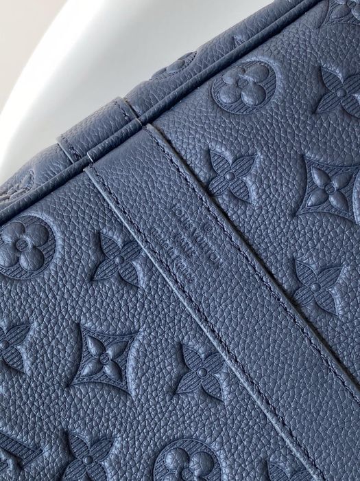 Louis Vuitton keepall сумка мужская синяя ручная дорожна спортивная