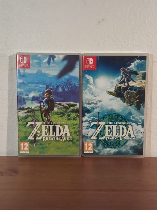 Zelda BOTW + Zelda Tears of the Kingdom (Switch) — físicos