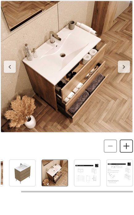 Movel de casa de banho carvalho Novo