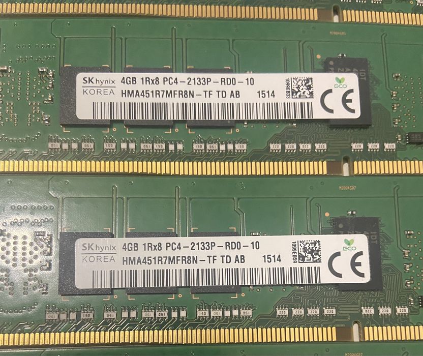 Серверна оперативна пам'ять DDR4 Samsung 4gb pc4-2133 rdimm ecc