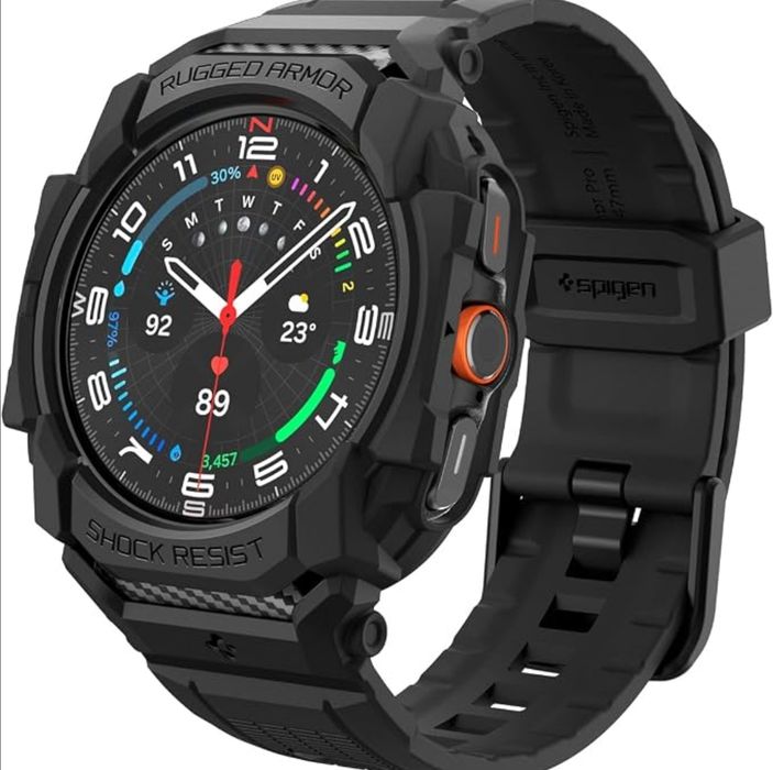 Galaxy watch ultra pulseira metal capa spigen  com pulseira incluída