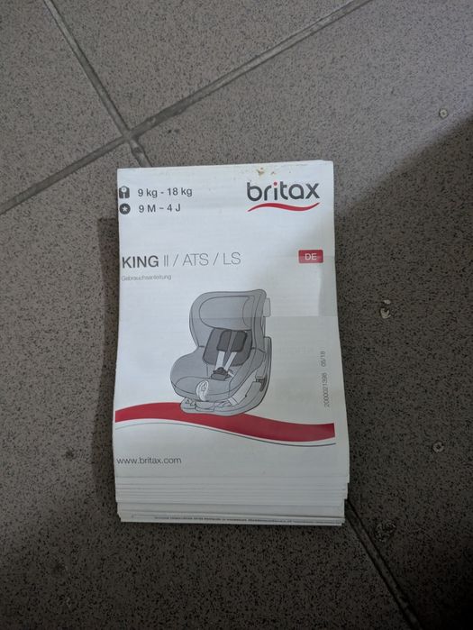 Автокрісло Britax Romer King II (9-18 кг) Burgundy – Відмінний стан