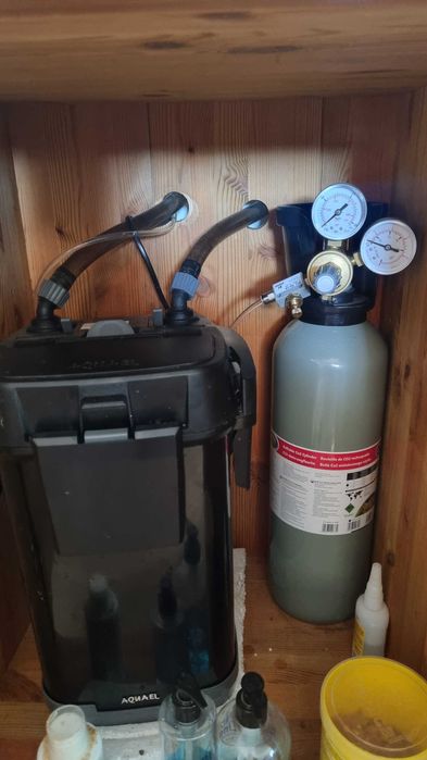 Akwarium 240l OptiSet + Ultramax 1500 + CO₂ + LED + aranżacja + ryby – komplet premium