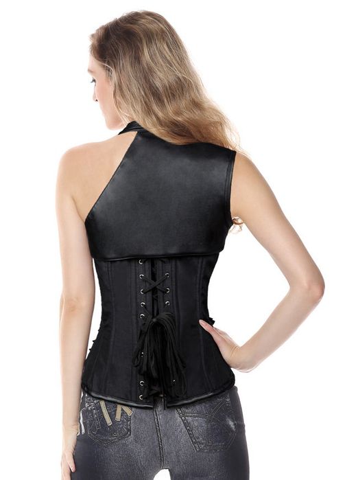 Gorset skórzany steampunk  CHARMIAN-6XL