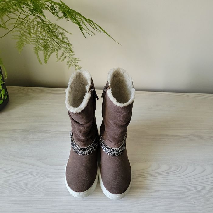 Чобітки шкіряні зимові Оригінал Ecco S7 Teen рр.27