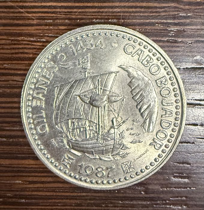 Moeda Comemorativa Gil Eanes 1987 100 escudos