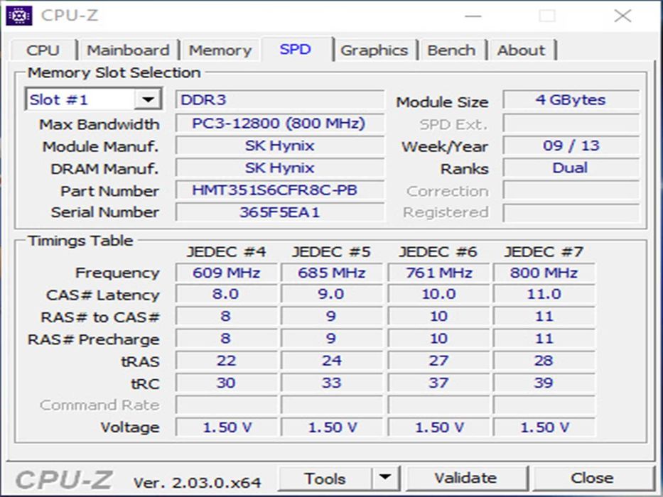 DDR3 8GB HyniX 12800