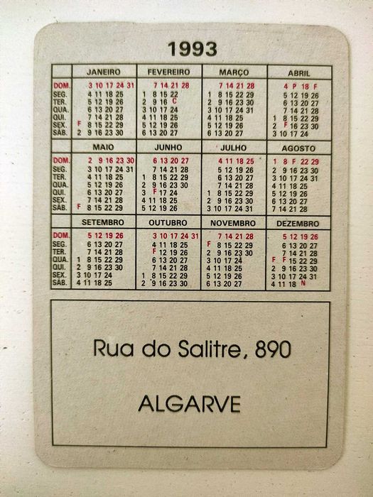 Calendários Marilyn Monroe 1993