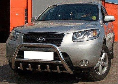 Кенгурятник Hyundai Santa-Fe 2006-2012 бокові передній захист пороги