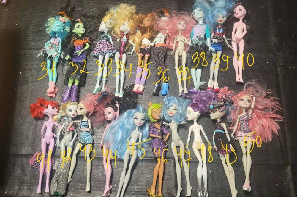Monster high, ever after high, disney та інші ляльки до вашооо смаку