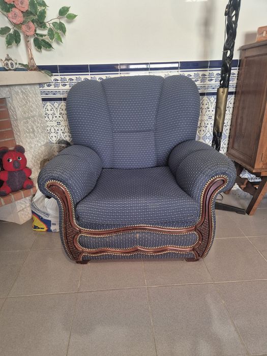 Sofá azul 85x83x90