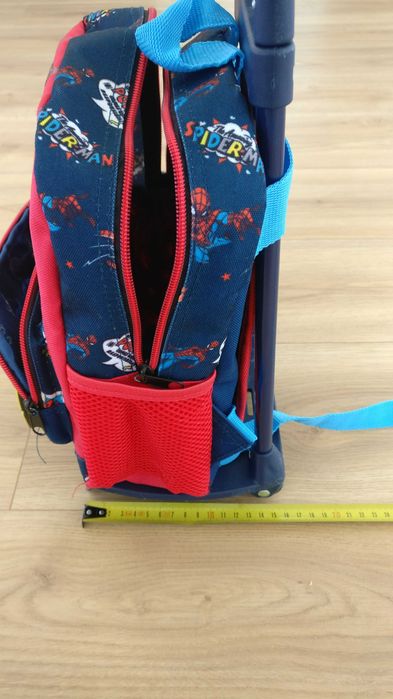Mochila pré-escolar com trolley Spiderman