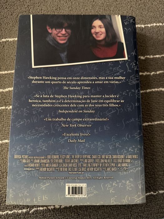 Livro viagem ao infinito -Jane Hawking