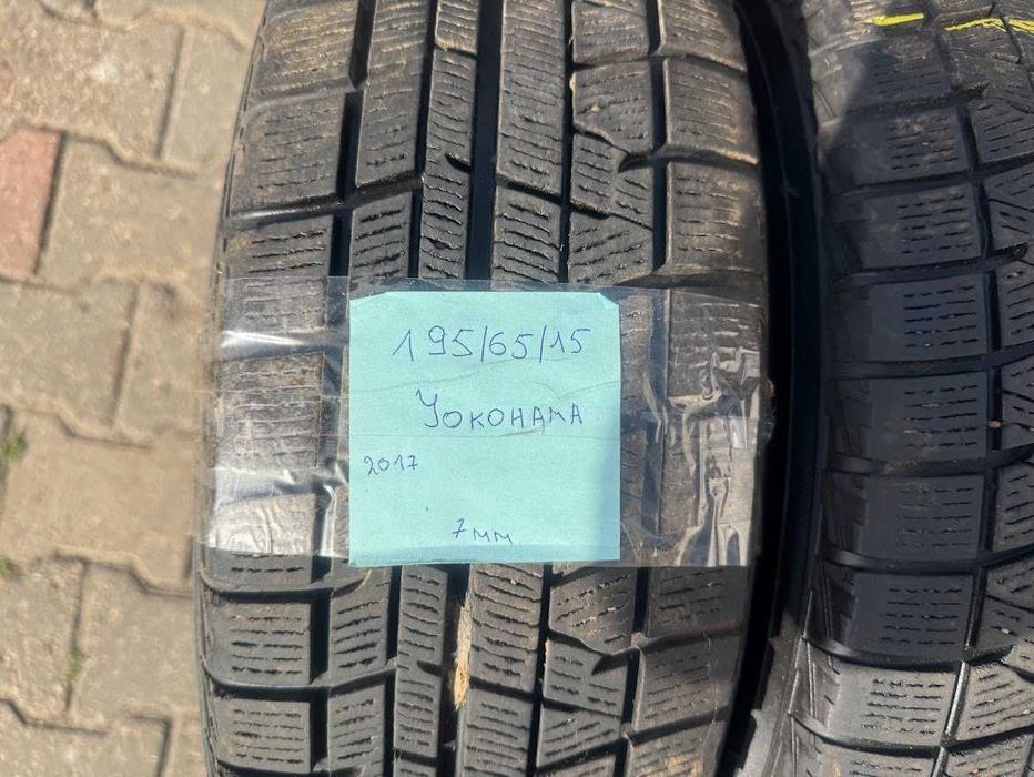 шини скати колеса 195 65 15 Yokohama 7 mm 2 шт зима