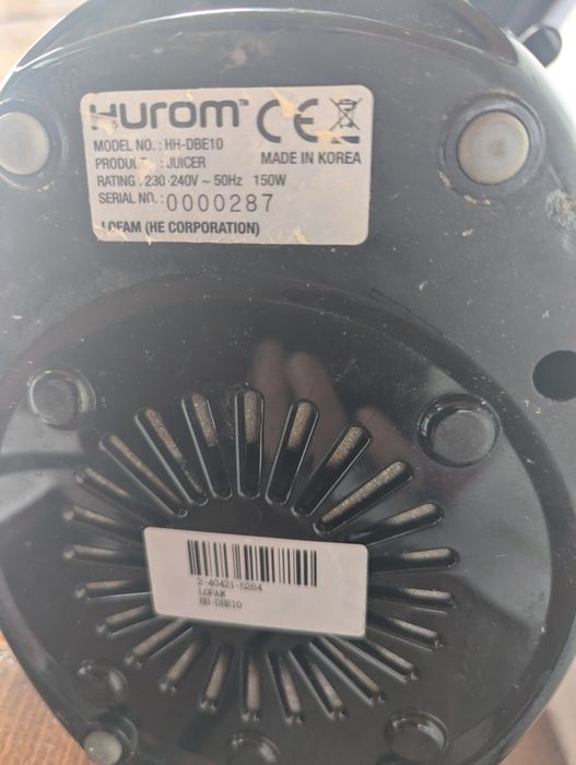 Соковыжималка HUROM  HH-DBE 10