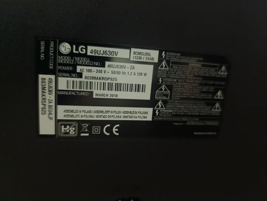 TV LG 49 polegadas