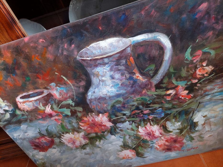 Tela pintada a óleo registada