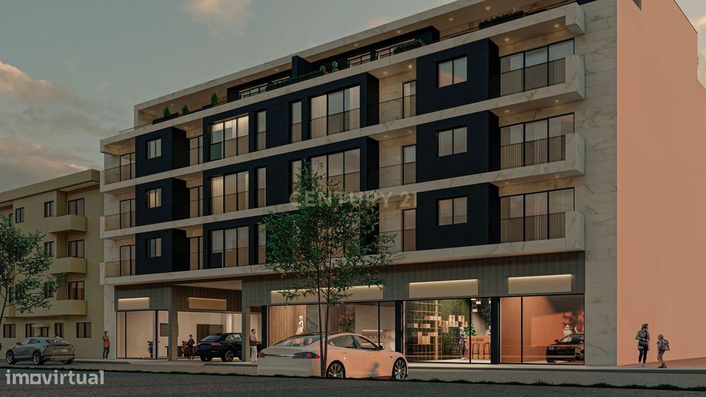 Loja com 86 m2 a estrear em novo empreendimento em Espinho.