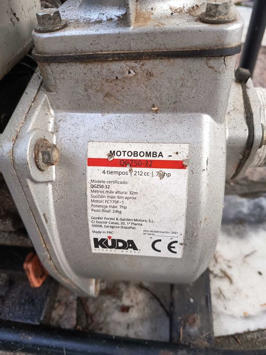 Bomba de água a gasolina - KUDA QGZ50-32