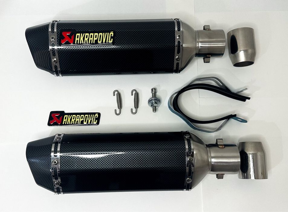 Ponteira Akrapovic Carbono Inox 37cm Escape Mota