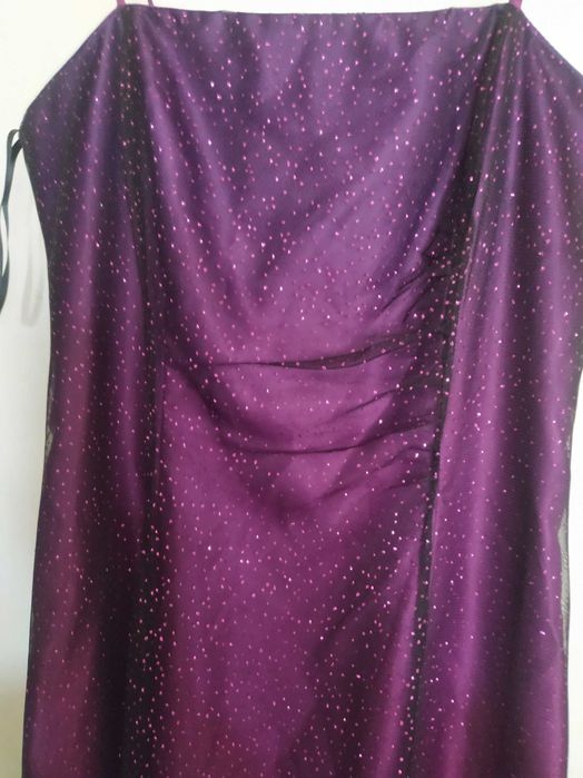 Платье вечернее макси фиолетовое