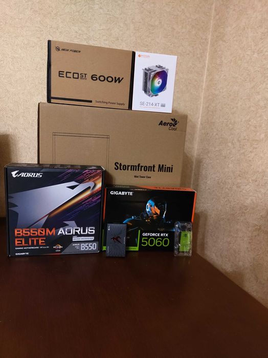 ПОДАРУНОК!!RTX5060 8gb 128bit.DDR4 32GB,Ryzen 7 5700G,NVME 1 tb
