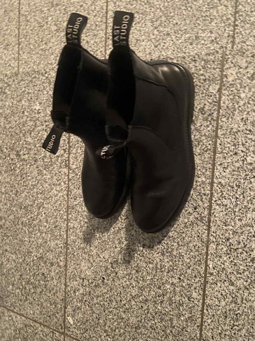 Buty męskie czarne, skórzane, rozmiar 42
