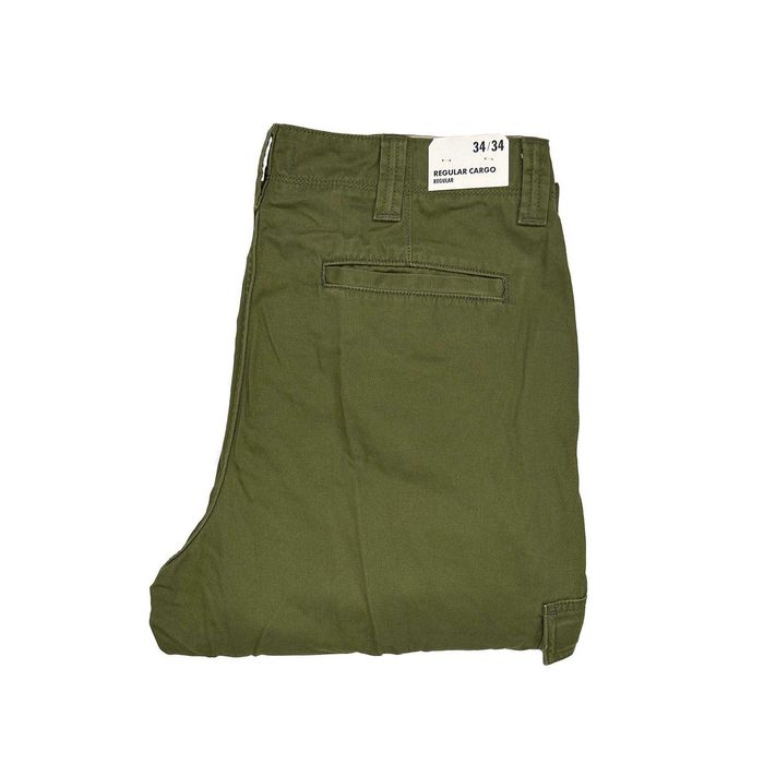 Spodnie męskie bojówki Wrangler Regular Cargo Capulet Olive W34 L34