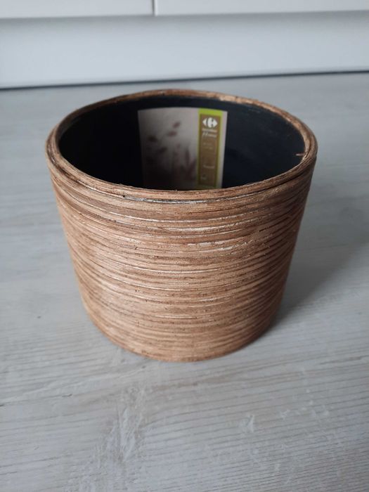 osłona doniczka na kwiatki bambus