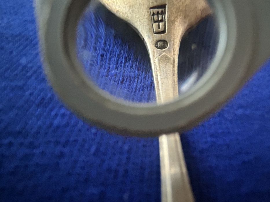 Srebrne sztućce wschodni łyżeczki do kawy