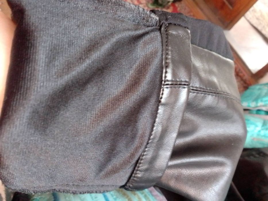 Штани, вставки з еко кожі, розмір,  2XL