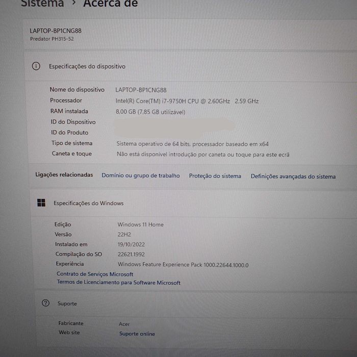 Acer - Helios Predator PH315-52