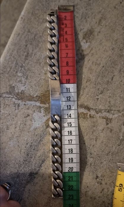 Bransoletka bransoleta męska srebrna 925 87gr pancerka Srebro kieta